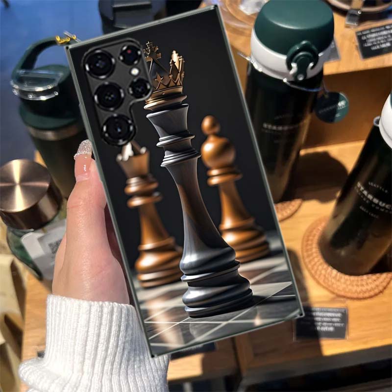 Competitive Chess Game Cases Phone Case for Samsung Galaxy S26 Ultra S25 Edge S24 S23 FE S21 Plus S20 S22 S10 Cover TPU Capa She