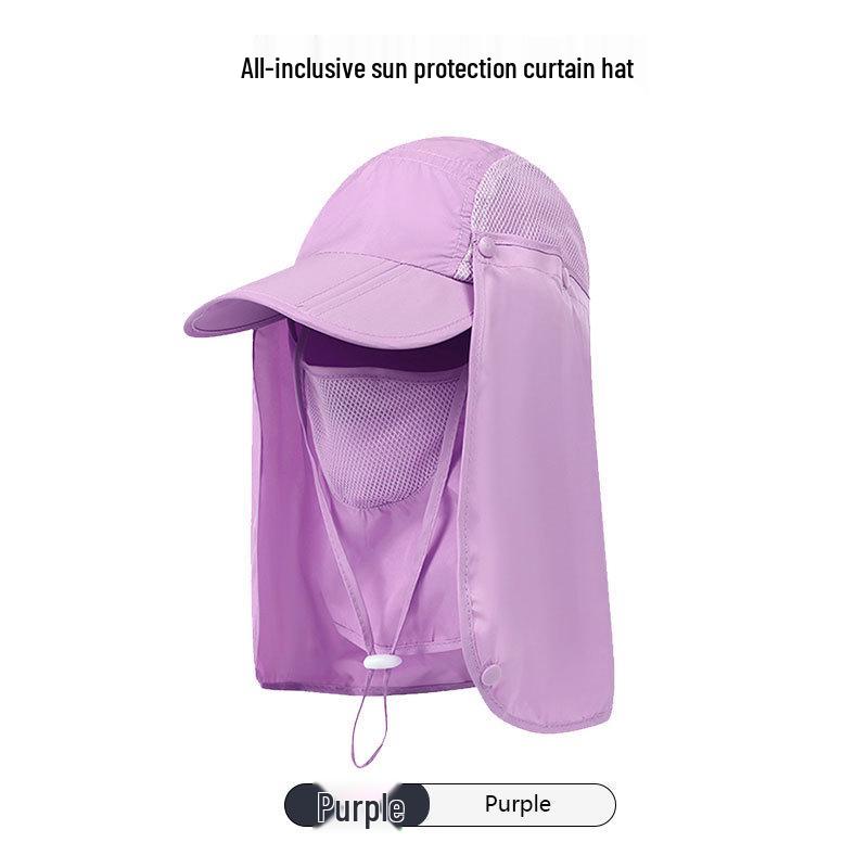Unisex UV Protection Hat with Detachable Flap – Quick-Drying Sun Hat for Climbing and Fishing