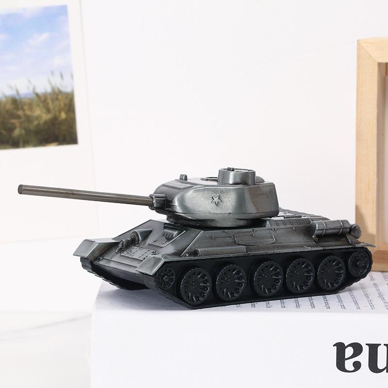 Creative Metal Tank Model Children's Figurine, Military Alloy, Durable, for Boys, Tabletop Decoration Item