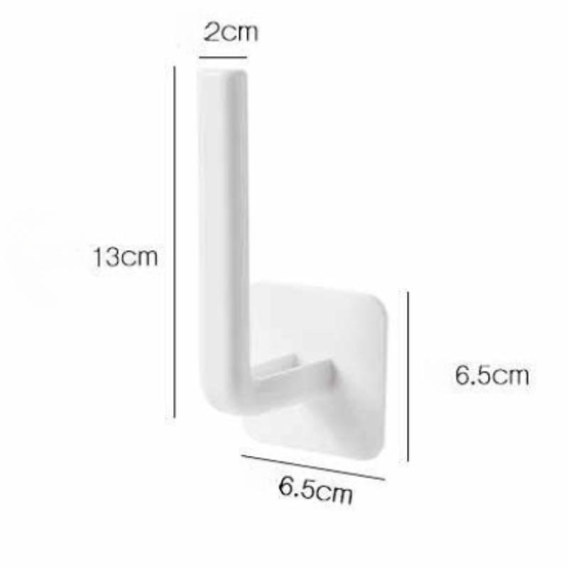 No Trace Sticky Hook Kitchen Roll Paper Organizer Bathroom Storage Rack Hanging Toilet Paper Holder