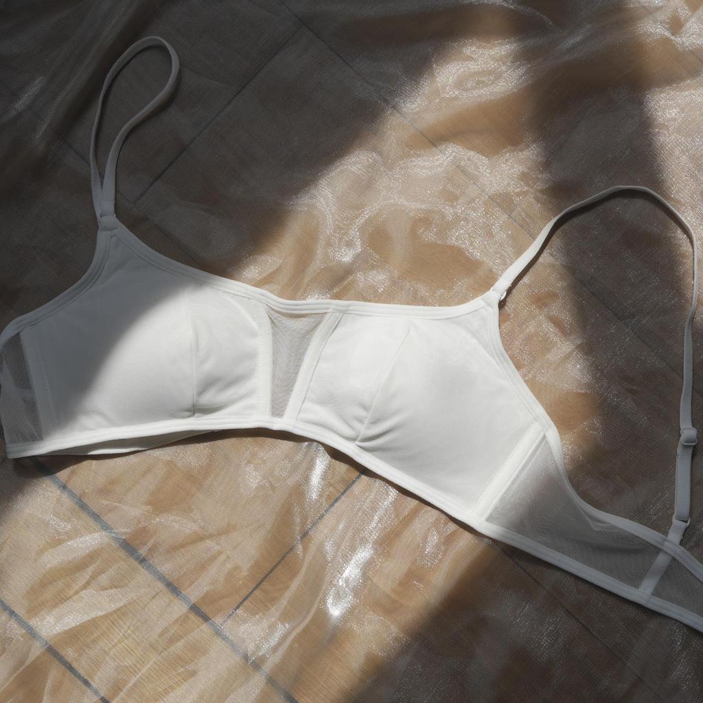 Sommer Atmungsaktives Mesh Colorblock BH für Mädchen mit Brustpolster - Bequem & Anti-Exposition, Ohne Bügel