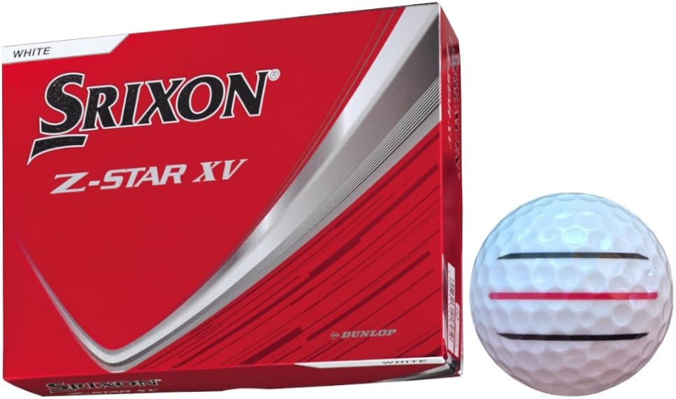 

Dunlop Srixon 2025 Golf Balls with Lines [Happiraki_Golf Line] Z-Star (Z-StarXV_White_1 Dozen_3 Lines)