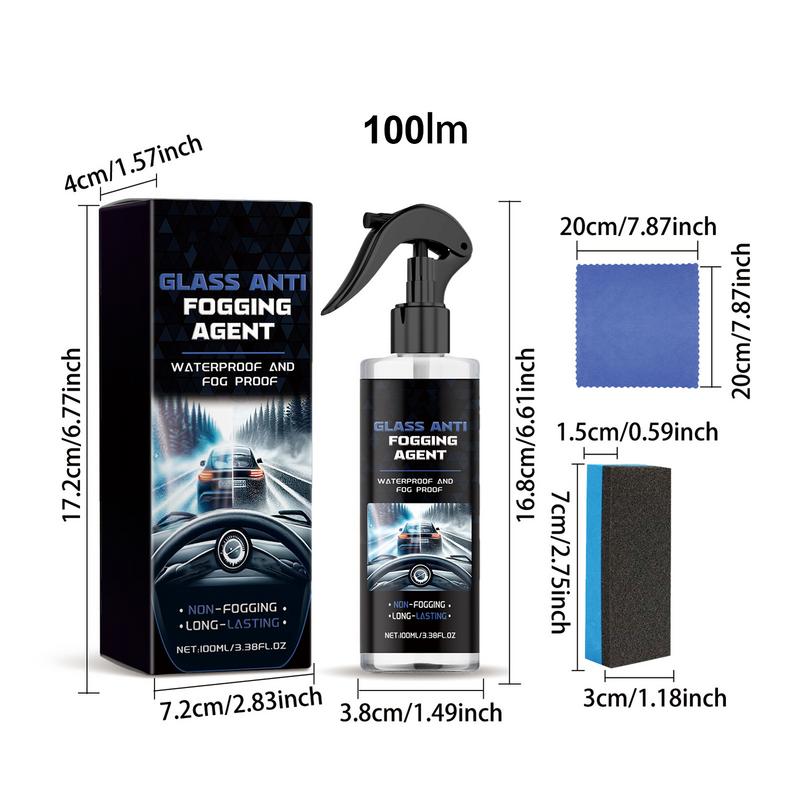Windschutzscheiben-Wasserabweisender Autoglas-Ölfilm-Reiniger 100ml Fahrzeug-Antibeschlagmittel Auto-Reinigungszubehör