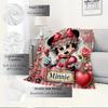 1pc flannel minnie mouse floral bedding throw blanket sofa cover gift home decoration plush warm cozy light throw blanket
