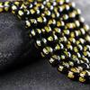 Agate Six-Character Mantra Engraved Glass Beaded Bracelet - DIY Jewelry Accessories.