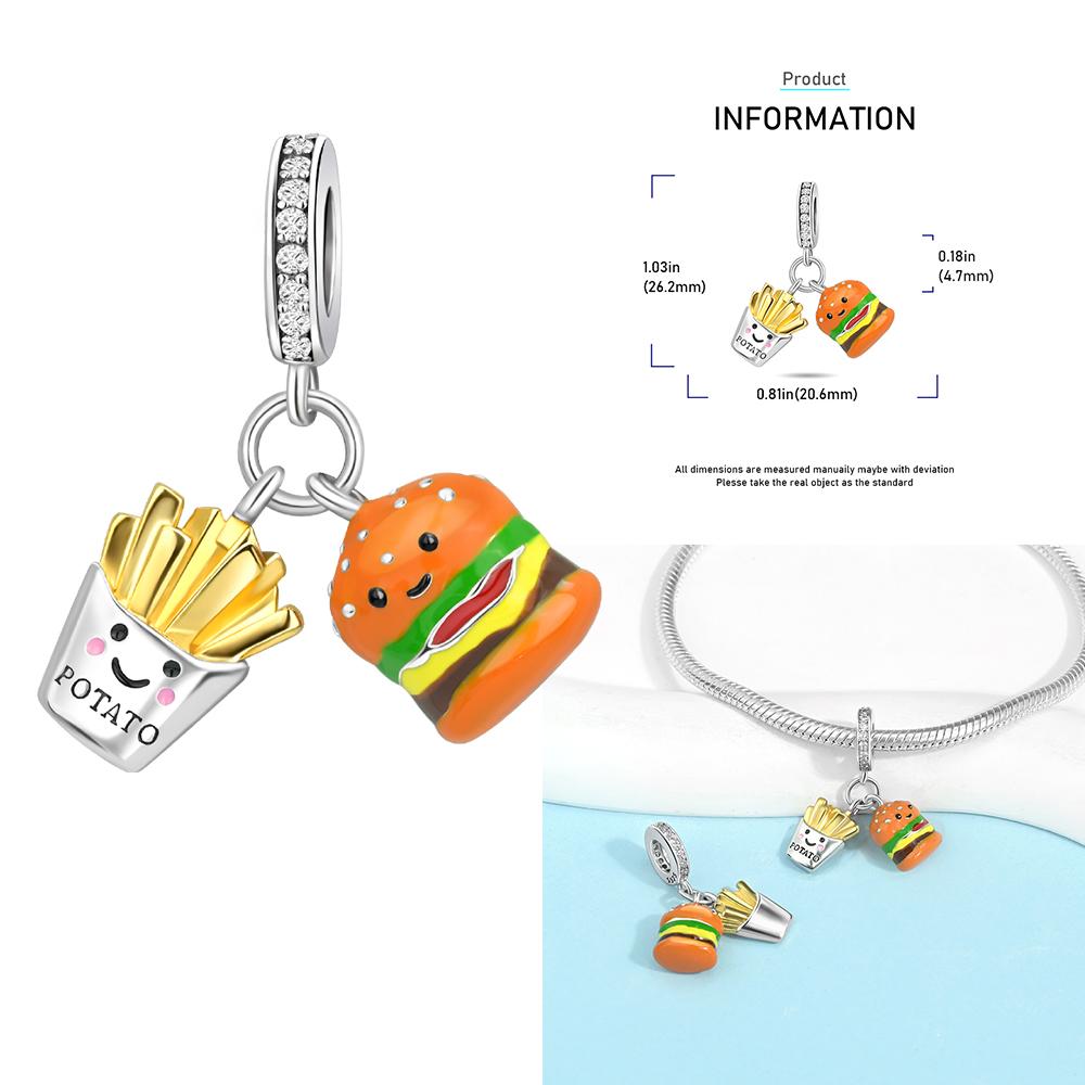 Zircon Heart Clip Charms Flower Clover Charm Copper Sea Turtle Beads Fit Diy Original Bracelet Jewelry