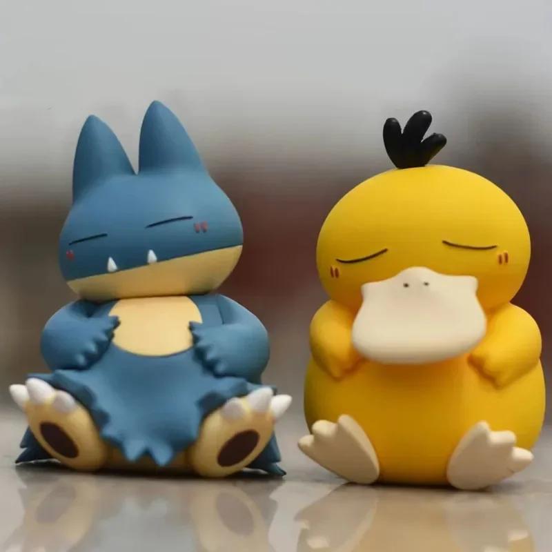 Pokemon Cute Psyduck Snorlax Gonbe Action Figure Cartoon Game Collection Christmas PVC Doll Model Toys Birthday Gifts