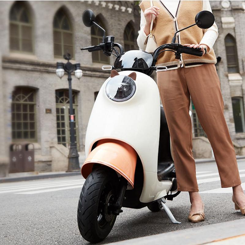 2PCS Helmets Decorative Factory Direct Supply of Motorcycle Electric Vehicle Accessories Cute Cat Ears Double-sided Stickers
