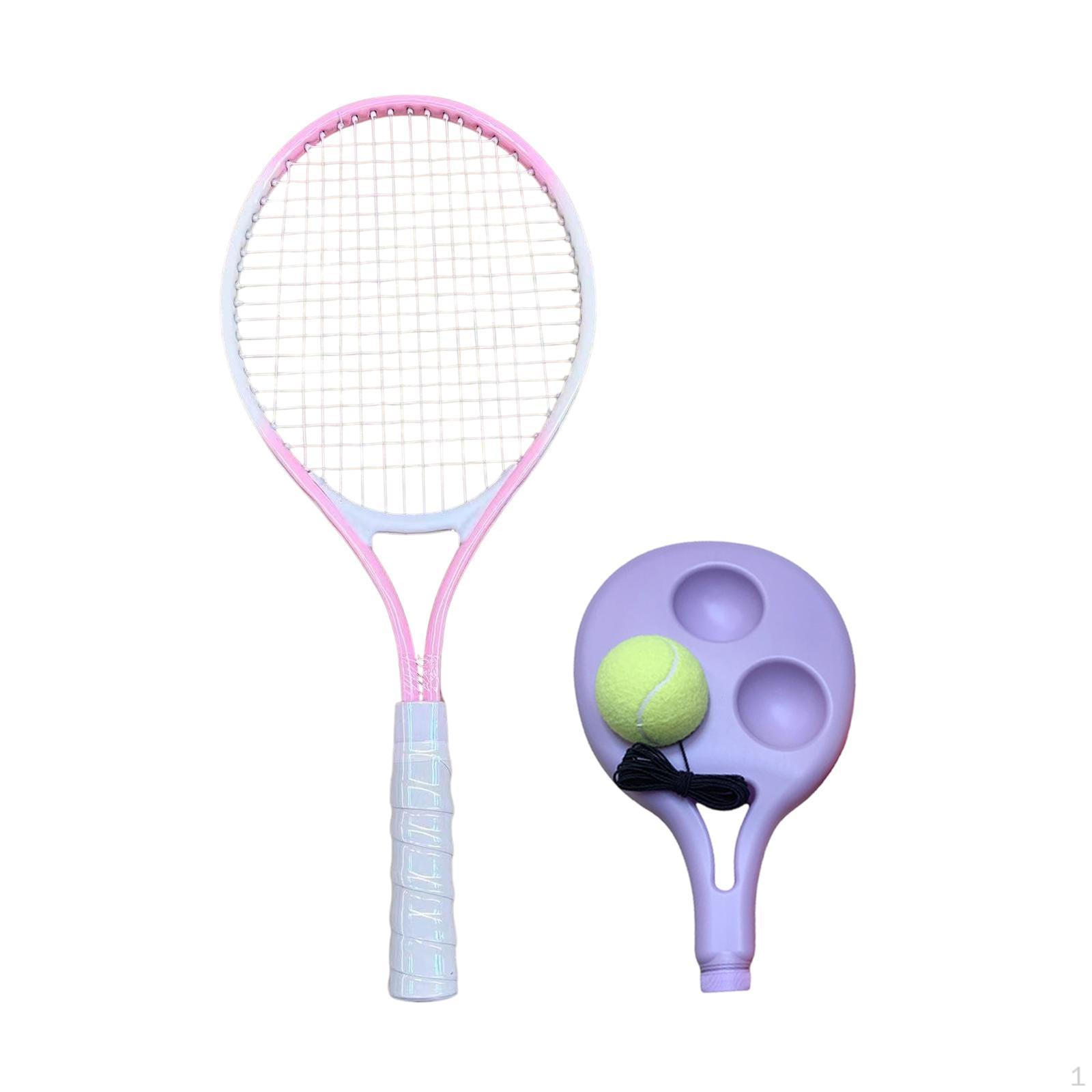 Kids and Teens Tennis Training Equipment with Rebound Ball Racket for Garden