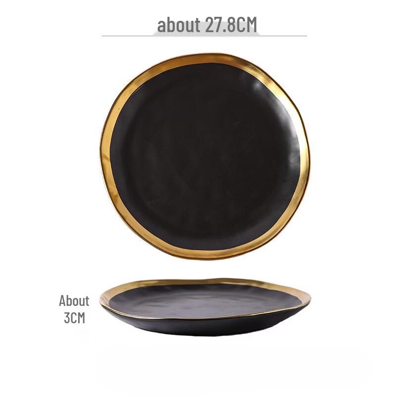 Shangqi Retro Irregular Ceramic Dinner Plate