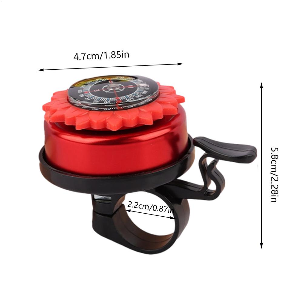 Bike Bell Road Bike Bell Cycling Accessory Handlebar Chime Compass For Kids School City Mountain Park Commute Racing Outdoor