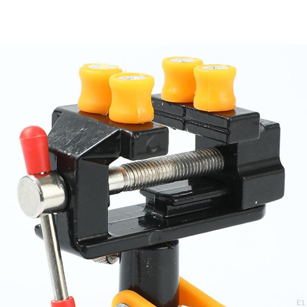 Mini Table Bench Vise Clamp Rotation Adjustable Universal Suction Cup Vice for Model