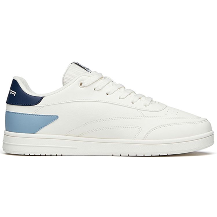 Anta Fashion Slip-Resistant Durable Lightweight Low-Top Skate Shoes Men sneaker White Blue 912038031R-10
