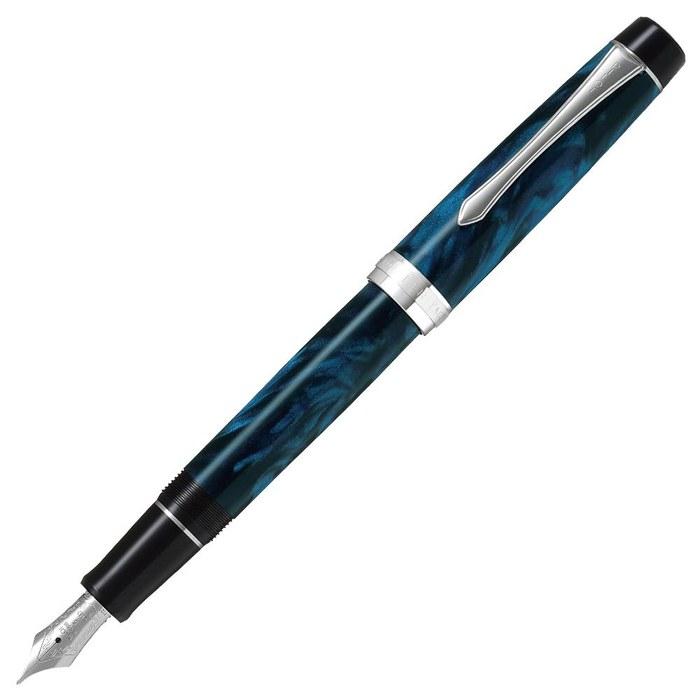 PILOT Custom Heritage SE Fountain Pen M (Medium) Marble Blue Black FKVH3MRMALM, 14K Nib