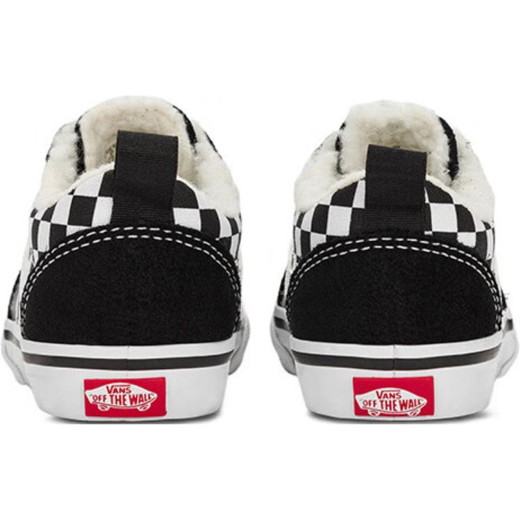 Vans Ward Slip-On Comfortable Versatile Durable Low-Top Toddler Shoes Baby Shoes Black White VN0A5KY8Y28