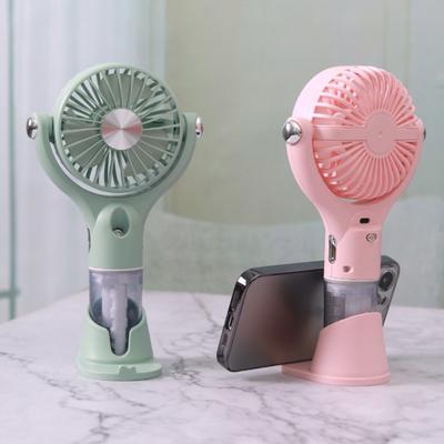 Yousheng Mini Mist Spray Handheld Fan 100 Speeds Adjustable Portable Summer Misting Cooling Fan USB Rechargeable Travel Outdoor Personal