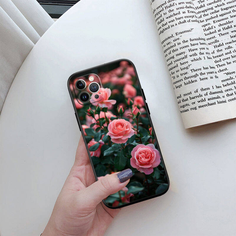 MH131 Roses Flower Phone Shell Case for iPhone 7 8 11 12 13 14 15 16 17 16E XS Pro Max XR X SE Air