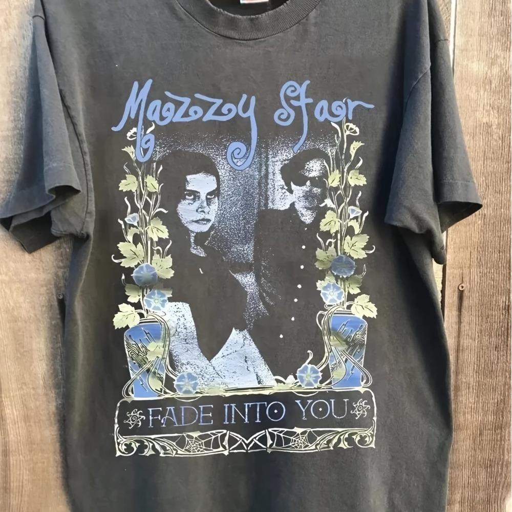 

2026 New Mazzy Star Retro Charcoal Men s T-shirt Summer New Unisex Casual and Fashionable T-shirt 5XL