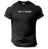 Time To Train T Shirt Gym Clothing Bodybuilding Training MMA Workout Gymwear Top