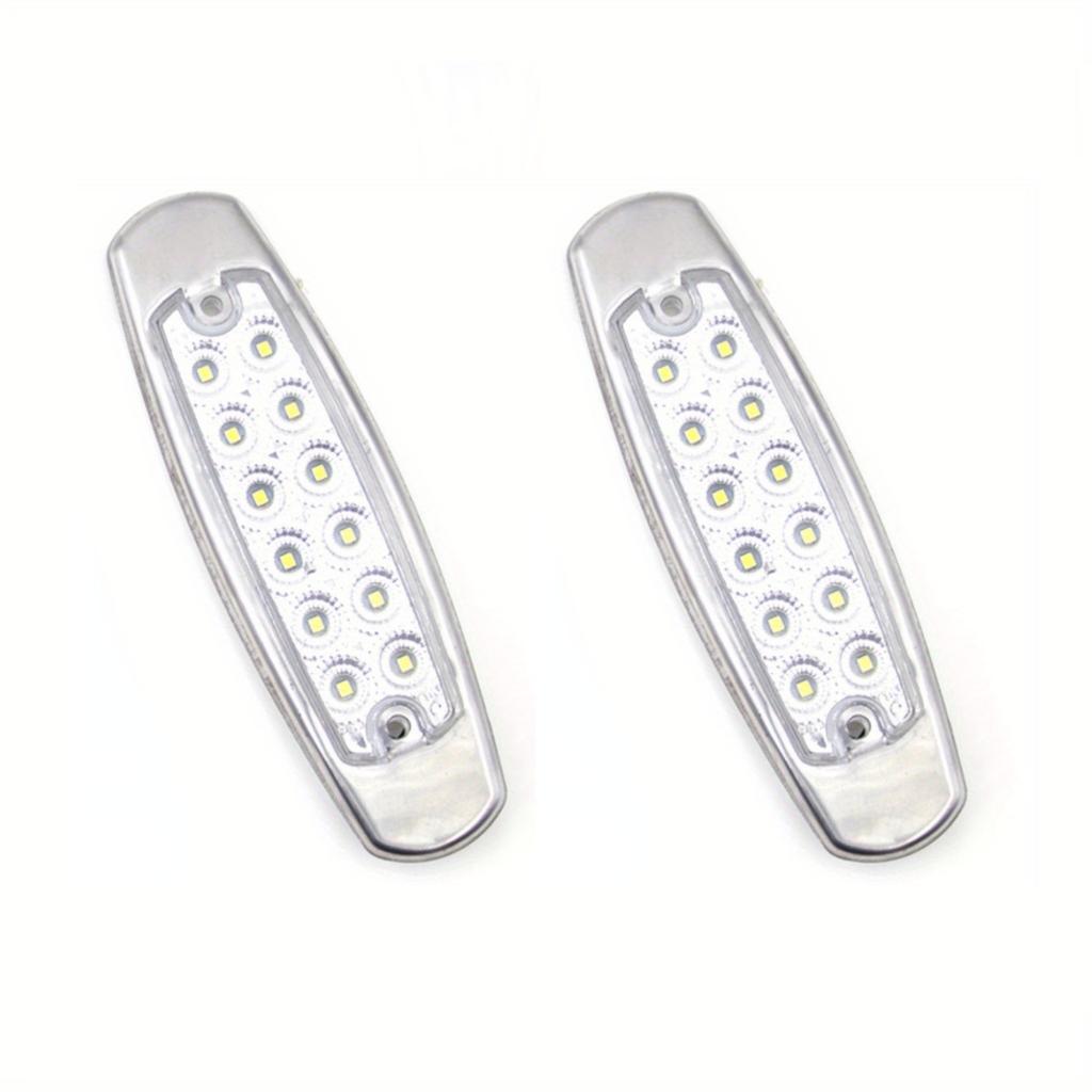 4/2PCS 12-24V 12LED Side Marker Gap Light Clearance Car Trailer Indicator Truck Bus Caravan-Amber/Red/White Tricolor Optional