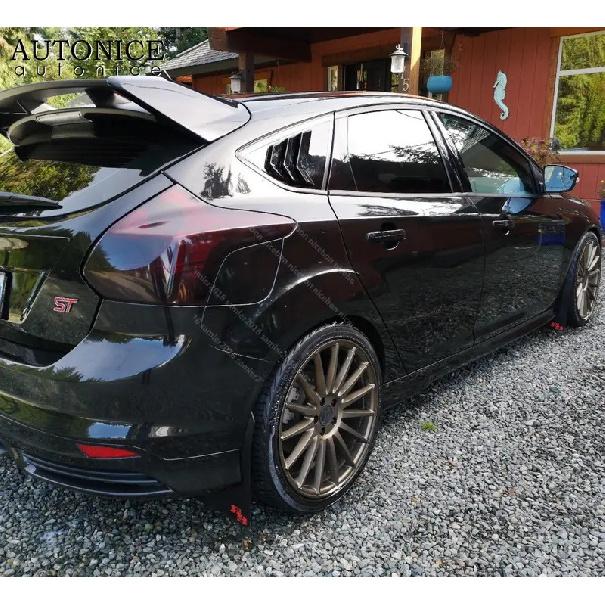 Fit for Ford Focus ST RS Hatchback Carbon Fiber Color Window Side Louvers Vent 2012 2013 2014 2015 2016 2017 2018 ABS