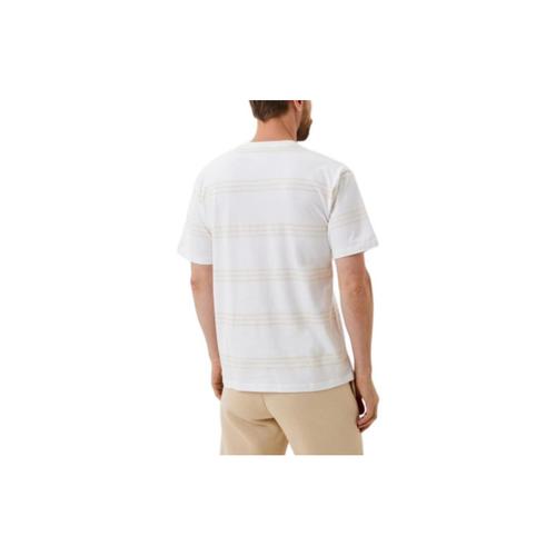 adidas Originals Striped Colorblock Crew Neck Short Sleeve T-Shirt Men's White