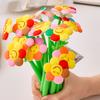 2Pcs Sunflower Gel Pen with Soft Silicone Grip Cute Smile Face