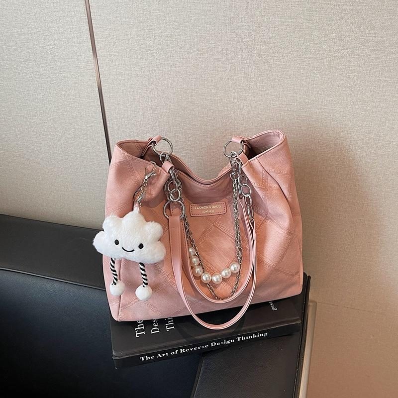 Large-capacity bag women's new autumn and winter versatile shoulder bag, high-end commuter tote bag