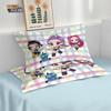 3Pcs K-Pop Demon Hunters Print Coreless Down Duvet Covers Various Sizes Soft Bedroom Bedding Decoration, Machine Washable
