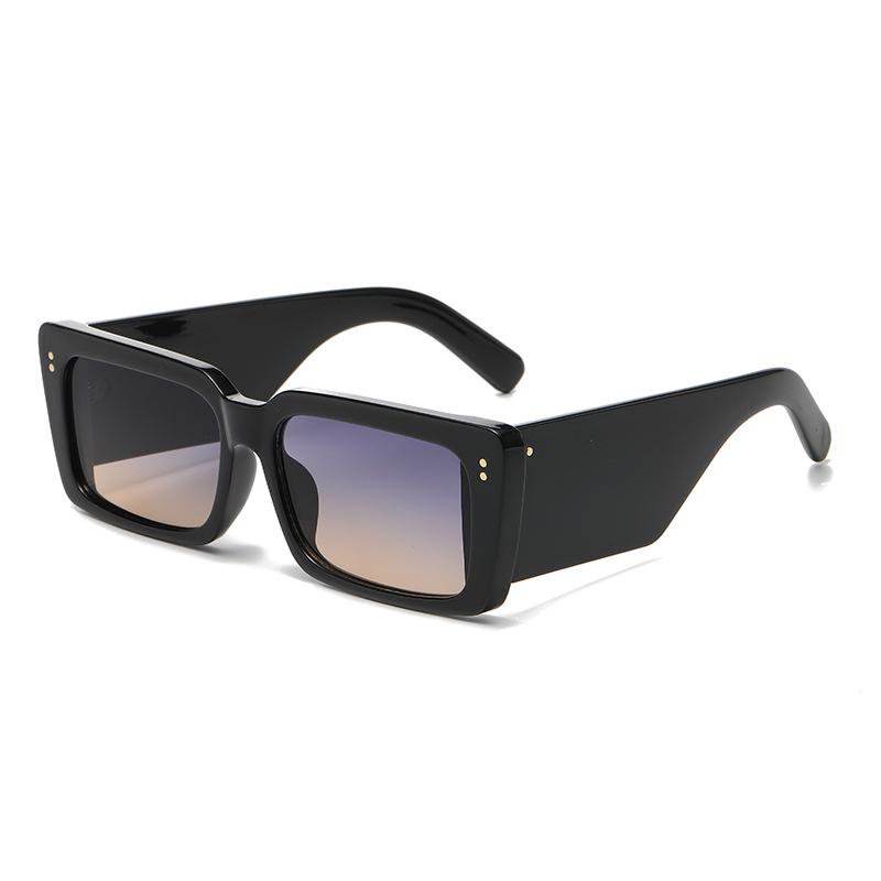 2023 Chic Square Frame Sunglasses: Stylish European-American Design, Trendy Wide Leg, High-End Look, Slims Face.