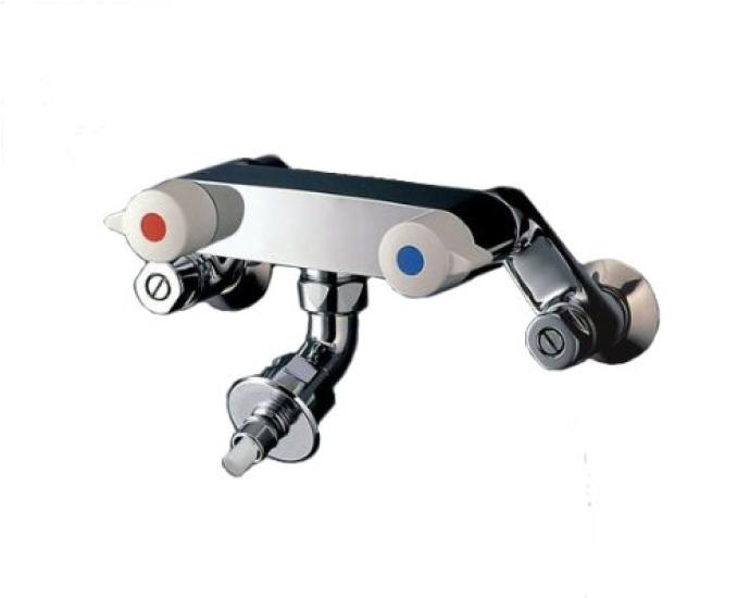 

TOTO TW21RZ Смеситель с аварийным запорным клапаном для стиральной машины, фиксированный верх, 2 рукоятки, защита от замерзания