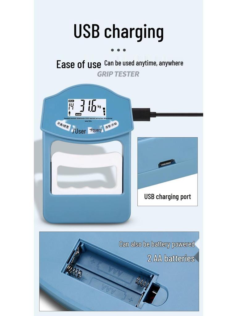 Electronic Hand Dynamometer for Measuring Grip Strength In Physical Training and High School Entrance Exams