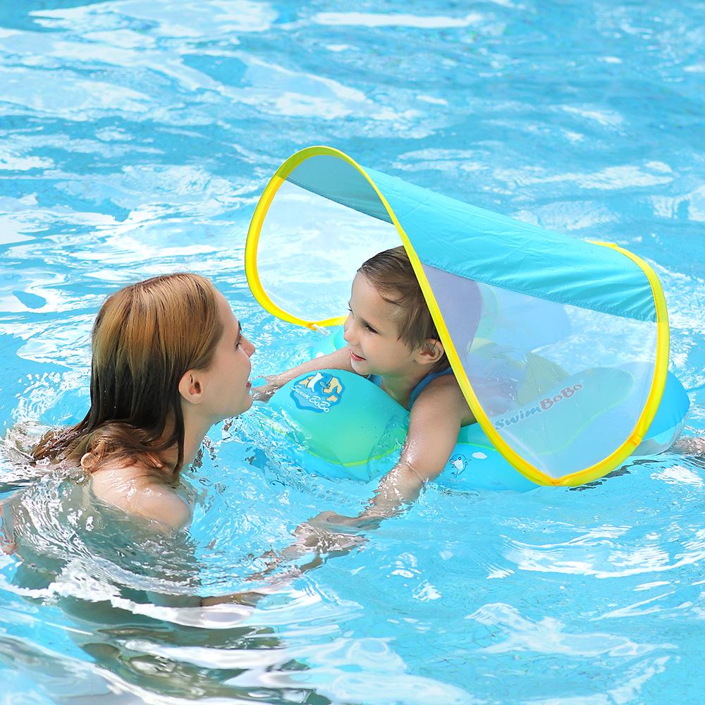 Swimbobo Baby Underarm Swim Ring with Sunshade - Children's Pool Float