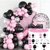 Red Pink Balloon Set for Weddings, Openings, and Event Arch Decorations