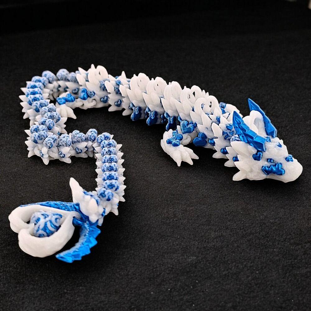 Chinese Dragon 3D Printed Dragon 3D Articulated Dragon Toys  Landscaping Decoration