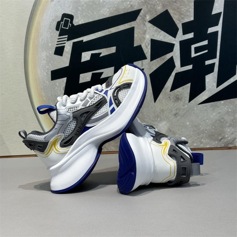 Summer mesh breathable platform sports casual shoes fashionable versatile height increase comfortable trend lace-up men's shoes