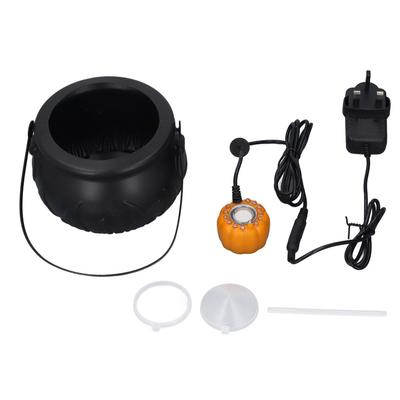 Mini Mister Caldeirão de Bruxa Máquina de Fazer Névoa Neblina Atomizador com Chama de Caldeirão 12LED Casa Interior