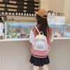 Adorable Girls Pu Winged Backpack Stylish Princess School Bag For Kids