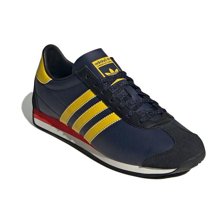 adidas Country OG Nacht Indigo Gelb Herren Sneaker Blau Hellrot ID2958