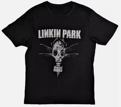 Vtg Retro Shirt LINKIN PARK Gasmaske Schwarzes Shirt - T-Shirt Comic T-Shirt Unisex T-Shirt