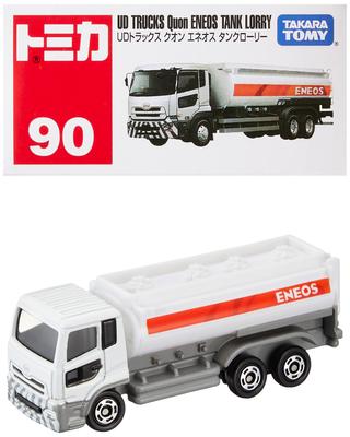 TAKARA TOMY 90 UD Trucks Quon ENEOS Tank Lorry Miniature Car Toy for Ages 3 and Meets Toy Safety ST Mark "Tomica No. (Box)" Up, Boxed, Standards,