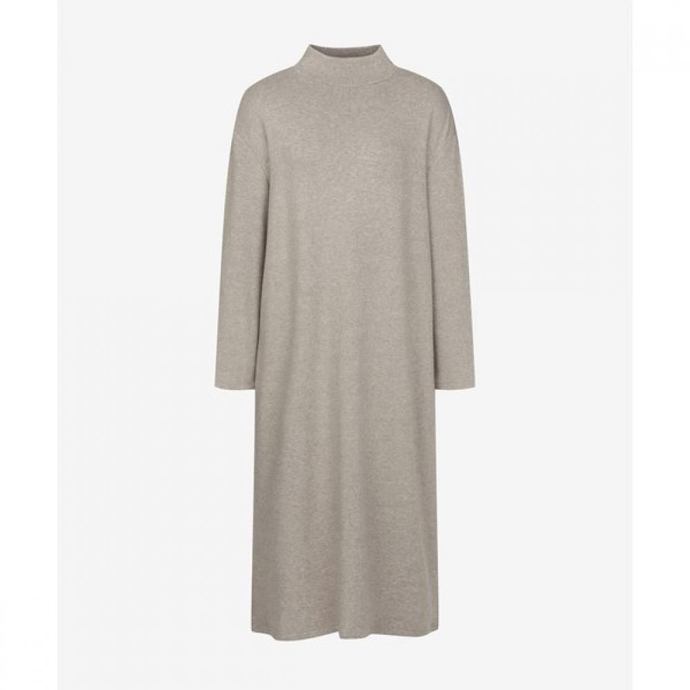 2nd Skin Mock Neck Basic Long Dress Newfd2100 FREE/blacks