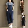 Stylish Womens Loose Jumpsuit With Comfortable Sleeveless Design And Wide Leg Fit