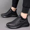 Men's Shoes Autumn and Winter New Waterproof Leather Surface Light and Comfortable Casual Shoes Platform Black Sports Shoes