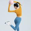 Long Sleeve Yoga Shirts Women Seamless Gym Sports Top Running Fitness Workout Top Shirts Sport Active Wear Shirt