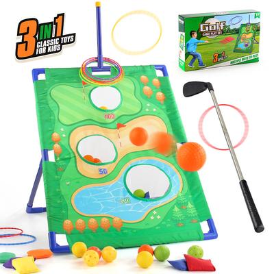 Golf Cloth Rack, Sandbag Ring, Three-In-One Throwing Game Set, Outdoor Sports Toy.