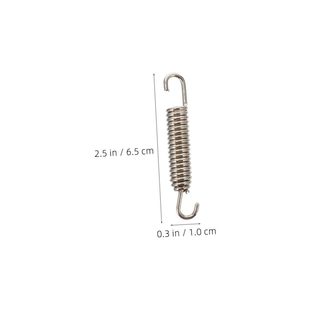ZUNOXAZ 8pcs Motorcycle Stainless Steel Exhaust Pipe Spring Muffler Replacement