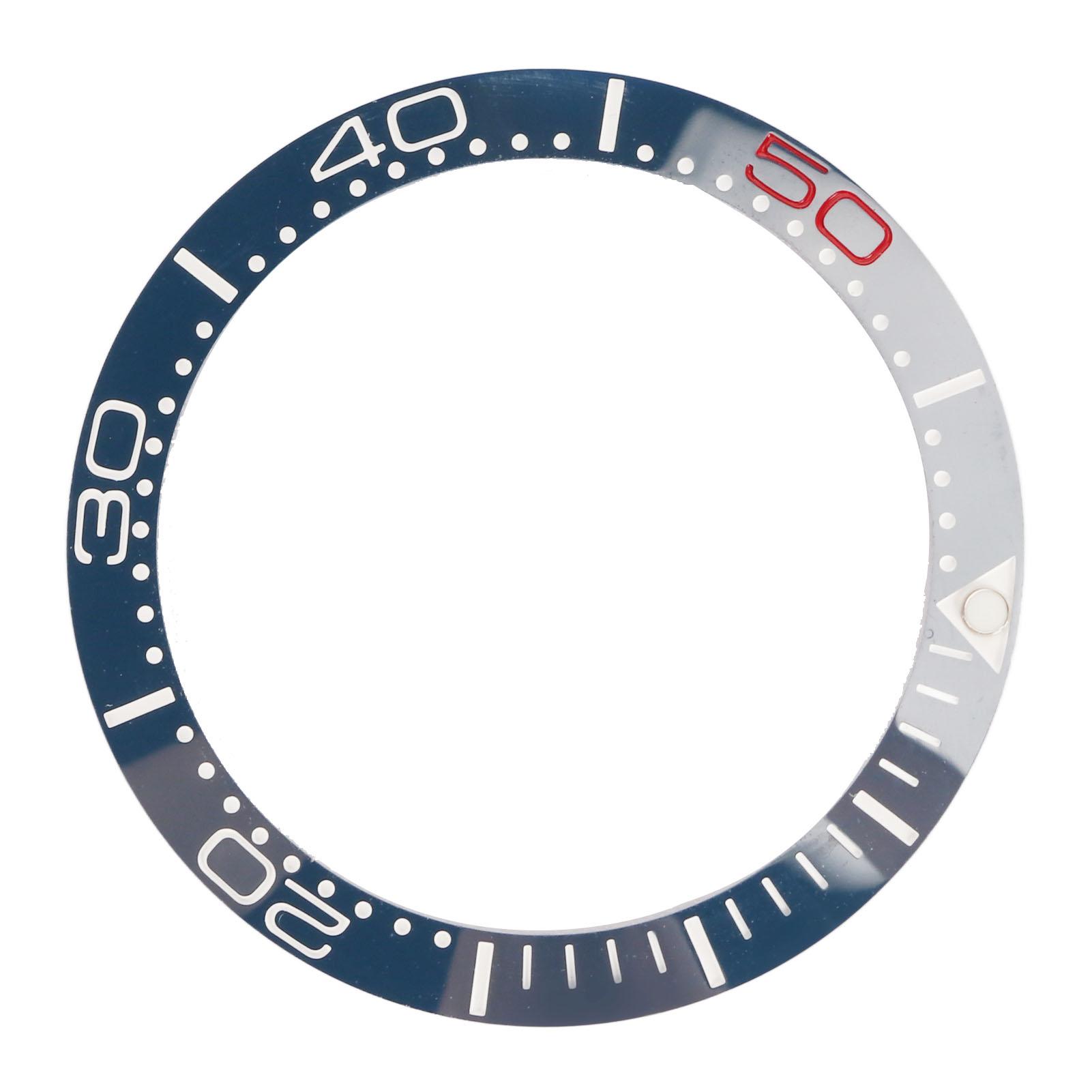 Automobile And Motorcycle Supplies Men's Blue/Red Ceramic Watch Bezel Ring 38Mm Watch Bezel Insert Replacet Parts Accessory For Watchmaker Base Digit