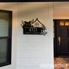 Customizable Cat Metal Surname Sign Black Iron Hot Sale Home Living Room Outdoor Courtyard Decor