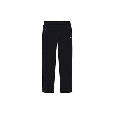 Solid Color Sports Knit Straight Leg Casual Pants Men Bottoms Legendary-Blue F11M221601FNV
